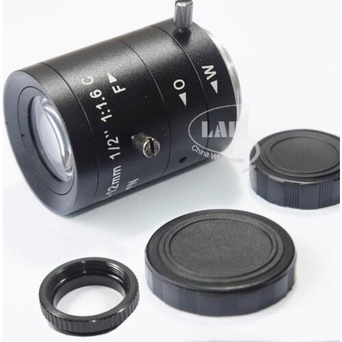 Manual IRIS ZOOM FOCUS 6mm ~ 12mm CS C Mount IR CCTV Camera Lens BIg Visual Field