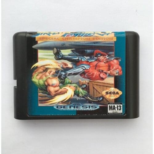 Str Fight 2 EU/JAP Shell for 16 bit Game Card for Genesis System for Sega Mega Drive