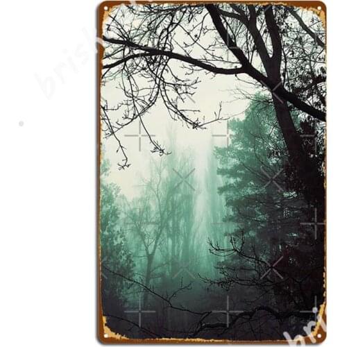Mysterious Fog Metal Signs Wall Decor Design pub Garage Cinema Living Room Tin sign Posters