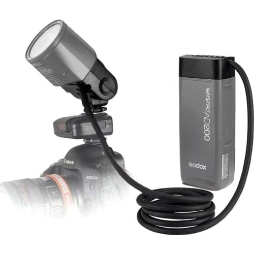 Godox EC200 Extension Head 1.85m Hot Shoe Separation Extension Flash Light Adapter for Godox AD200 Outdoor Pocket Speedlite