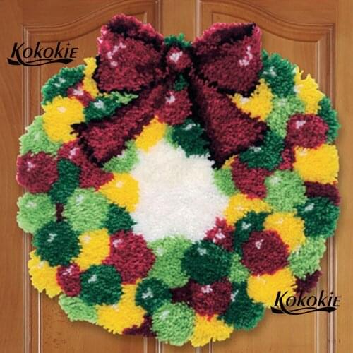 Diy latch hook kits rug printed canvas accessories Christmas decor for home needle for carpet embroidery knooppakket tapijten