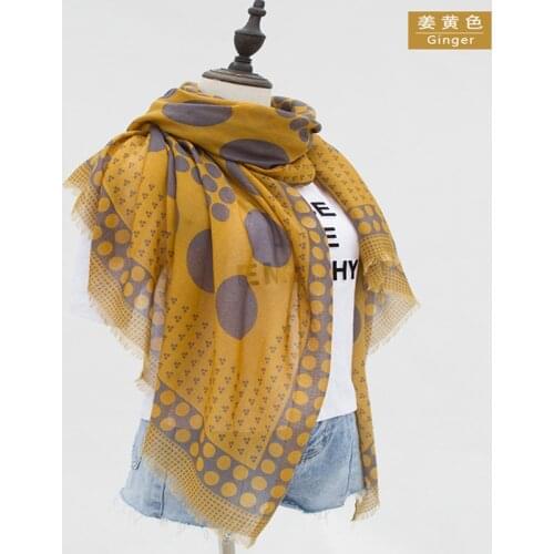 Dot printed pattern print tassels modal hijab women scarf wraps fashion Muslim foulard bandana free shipping 10pcs/lot