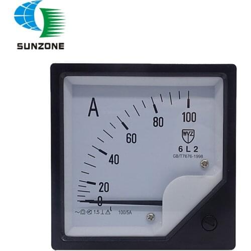 6L2 100/5A Pointer AC Ammeter Generator Current Panel Meter 0-100A