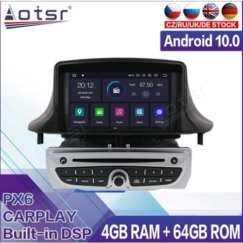 For Renault Megane 3 Fluence 2009-2015 Car Multimedia Radio Player Stereo Android 10 DSP 7" IPS Screen Audio GPS Navi head unit
