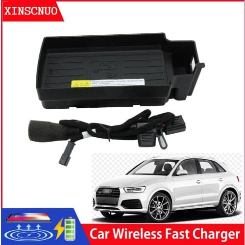 Car Accessories For Audi Q3 2013-2018 QI Wireless Charger Fast Charging Module Wireless Onboard Car Charging Pad