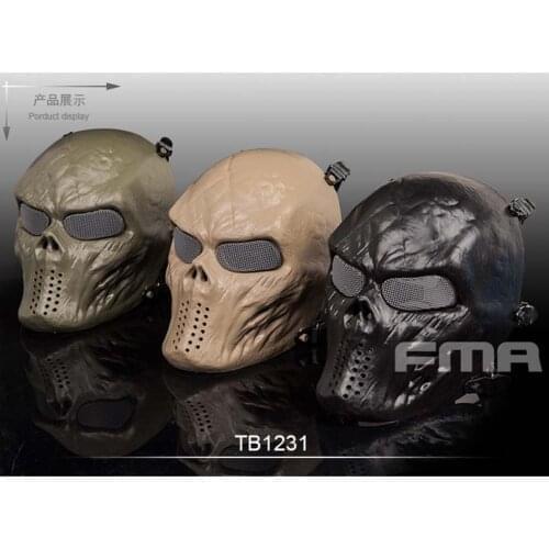FMA Tactical Military Skull Skeleton Full Face Ma sk of Terror Hunting Costume Party Halloween TB1231 BK/DE/OD
