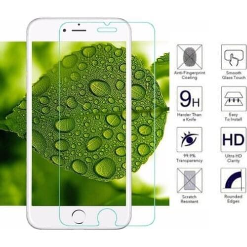 Hopeboth 10pcs/lot Ultra Thin Anti-shatter Tempered Glass screen protector For iPhone X 8 7 6 6s 8plus 7plus 5 5S 5c 4 4S Film