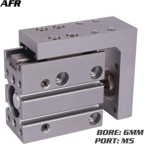 SMC Type MXH Compact Slide Series Bore size 6 10 16 20mm stroke 5 10 15 20 25 30 40 50 60mm pneumatic slider Air cylinder