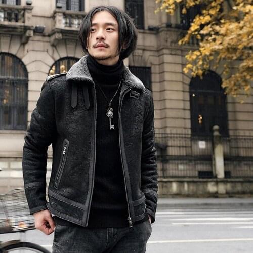 Autumn Winter Suede Jacket Men Korean Thick Warm Motocycle Biker Short Coats Top Brand Casual Loose Fit Fleece Jaqueta Masculina