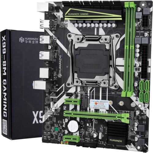 HUANANZHI X99-8M motherboard supports 2011-3 full range of processors and M.2 high-speed interface