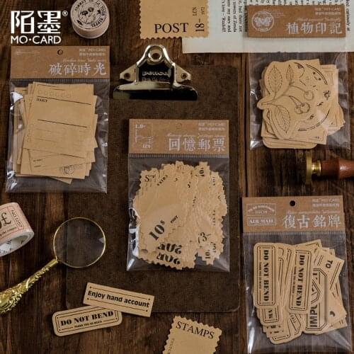 Mo.Card back to the past diary deco paper sticker Scrapbooking Decoration label 1 pack retail