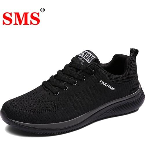 SMS 2020 New Men Shoes Men Sneaker Lace-up Lightweight Comfortable Breathable Walking Sneakers Tenis masculino Zapatillas Hombre