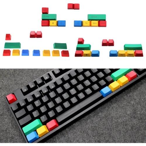 PBT Pudding Thick RGBY Keycaps Set for Mechanical Keyboards Gaming Keyboard