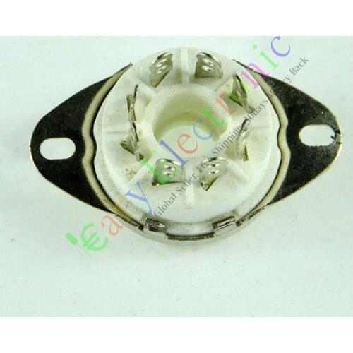 Wholesale and retail 4pcs 8PIN ceramics VACCUM TUBE SOCKETS SAVER KT88 6550 EL34 6SN7 AUDIO tube amps free shipping