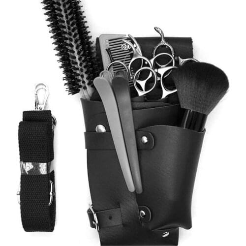 PU Leather Hair Care Tools Waist Pack with Removable Belt hairdresser Scissors Comb Bag Hairdresser Tool Bag Hairpin Bag
