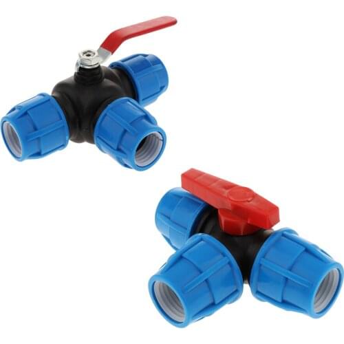 PPR/ PE/ PVC Push Fittings with Valve Tube Tee Union Pneumatic Push in Fitting Pipe Fittings Push Fittings Kit