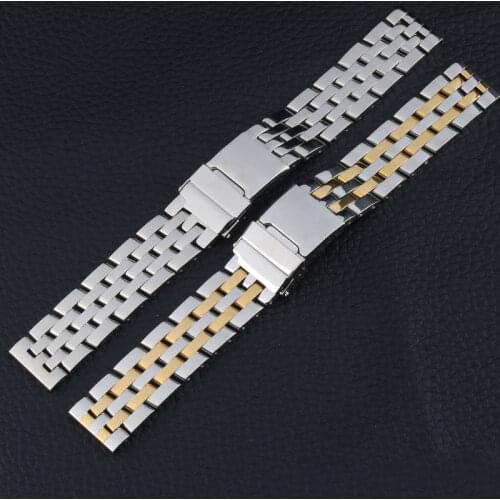 Stainless Steel Watchband For Breitling Watch Strap Deployment Clasp Waterproof Wrist Bracelet Man Woman Watch Accessories