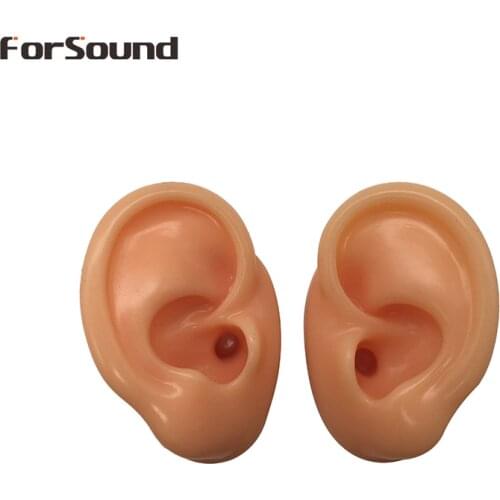 Silicone Ear Model for Hearing Aids and exhibitions Display Ears (1 left ear + 1 right ear)