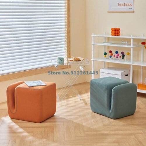 Nordic household sofa STOOL DESIGNER creative storage stool small family stool for shoe stool living room leisure low stool