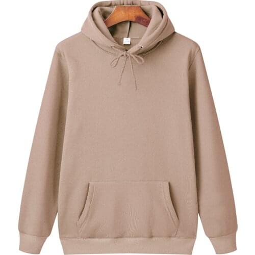 Men Woman Hoodies Sweatshirts Fashion Solid color Brown apricot GrayHooded Hip Hop fleece Hoody Mens Brand Hoodie Streetwear