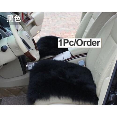 Square Universal Car Seat Covers Long Artificial Plush Automobiles Seat Covers Protector Seat Auto Accessories Seat Mats