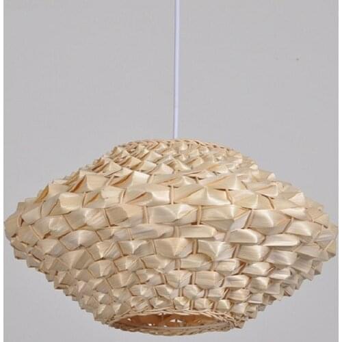 Japanese Zen Pastoral led bamboo weaving Lighting Creative Hotel Tea House Lustre Pendant Lamp Hanging Lights Decor Fixtures