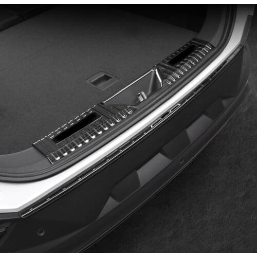 Black item for FAW BESTURN T77 2019 Trunk Guard plate Stainless steel Protective cover