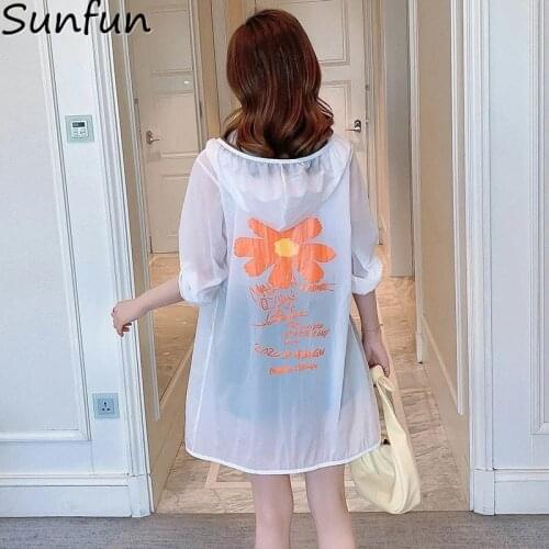 Small Daisy Sunscreen Clothing Women 2021 New Sunscreen Clothing Korean Loose Large Size Breathable Anti Ultraviolet Summer Thin