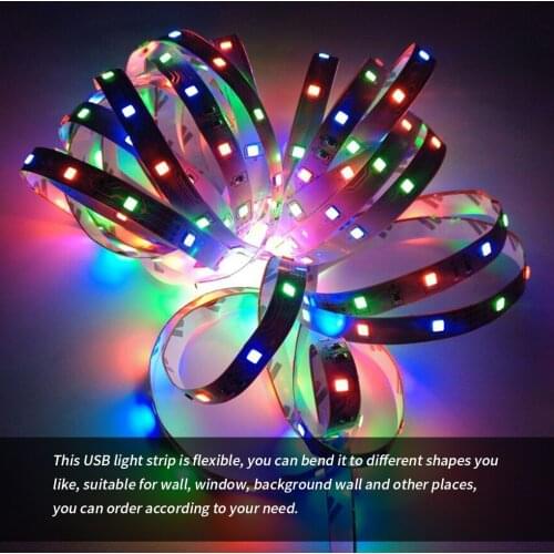 1~5M LED Strip Lights Bluetooth WIFI RGB Decoration Smart Lamp LED Light 5050 USB Bluetooth WIFI Phone APP IR Controller Power