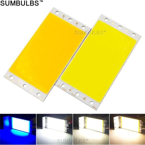 10PCS/lot Big Promotion LED COB Lamp Light Source Chip On Board 15W DC12-14V LED Matrix for DIY 94x50MM Rectangle COB