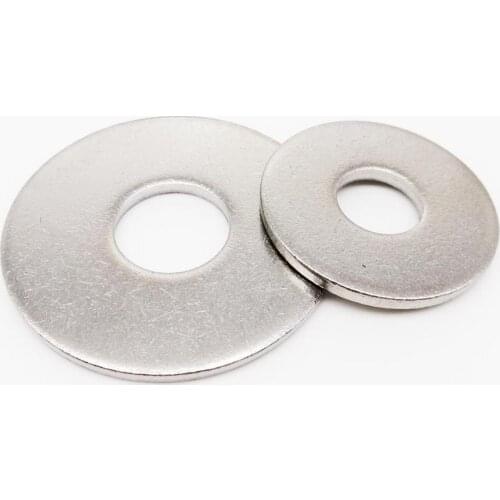 2/50X M2.5 M3 M3.5 M4 M5 M6 M8 M10 M12 M14 M16 A2-70 304 Stainless Steel Large Size Oversize Big Wider Flat Washer Plain Gasket