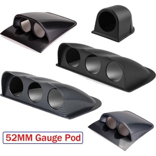 2" 52mm Car Gauge Pod Universal Black Single/Double/Triple Car Meters Holder Dash Board Dual Triple Gauge Pod Cup Mount Cover