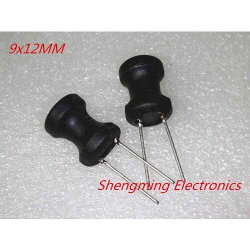 50pcs 2.2uH 3.3uH 4.7uH 6.8uH 10uH 22uH 33uH 47uH 68uH 100uH 9*12 dip Radial Leaded Power inductor 9x12mm