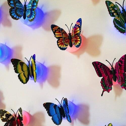 ABS Lovely Multi-Color Changing Beautiful Butterfly LED Night Light Lamp