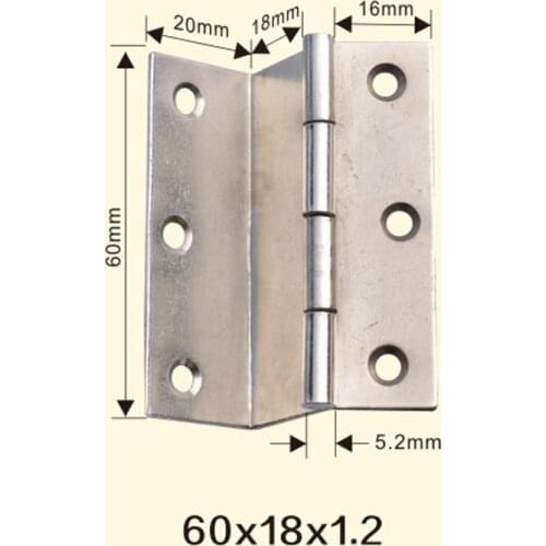 Freeshipping 60*18*1.2mm Iron Metal Hinge Sewing Machine Folding Table Furniture Flip Tray Hinges Big Door Hinges