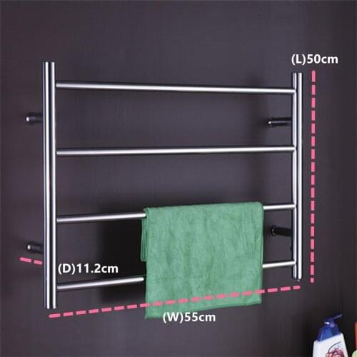 Free Shipping Stainless Steel Wall Mounted Towel Warmer/dryer,Bathroom Accessories Heated Towel Rail/Racks TW-RD2 Mirror polish