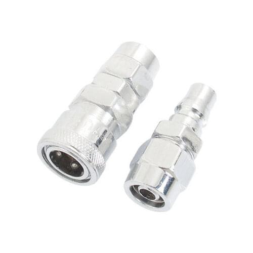 5mm x 8mm Pneumatic Air Hose Quick Fitting Connector Coupler SP20+PF20