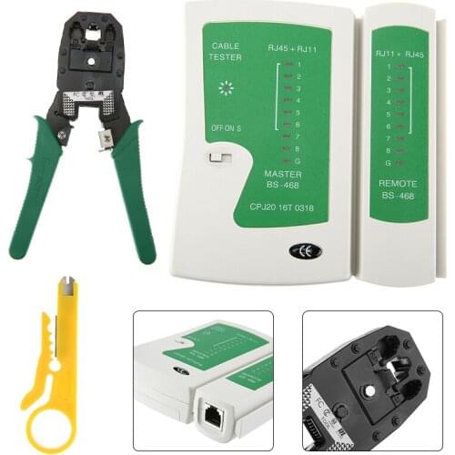 For Cat5/Cat5e Cable 1pc Multi-functional Network Cables Dual Purpose Tester Portable Durable Wire Stripper