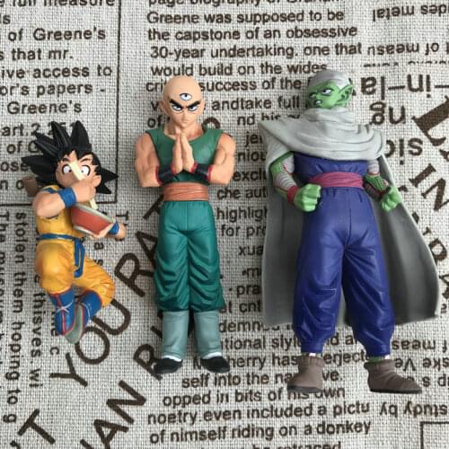 BANDAI Dragon Ball Action Figure Son Goku Tien Shinhan Piccolo Dvd Special Edition Ornament Model Toy