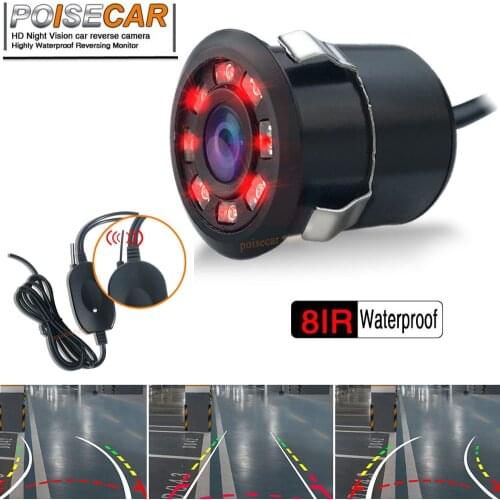 POISECAR Wireless Night Vision 8 IR Rear View camera Car Reverse Camera Waterproof Back Up Camera For Car monitor DVD