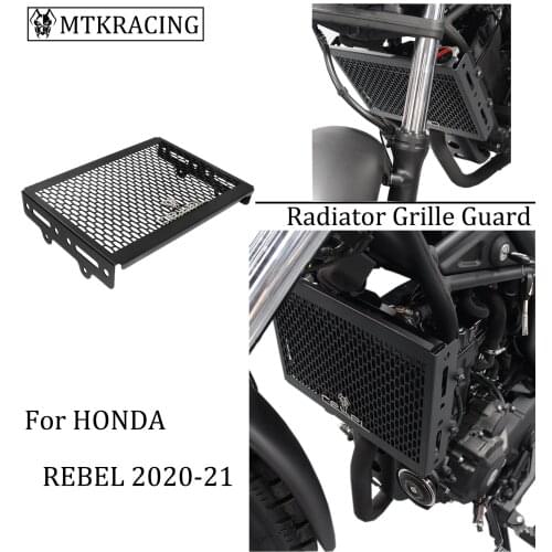 MTKRACING For HONDA REBEL 500 REBEL500 radiator grille guard cover 2020-2021