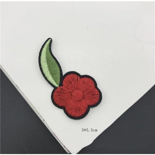 Wholesale 20pcs 3*5.5cm Embroidered Sewing On Patch Iron-On Patch Stickers For Clothes Sewing Fabric Applique Supplies YH211