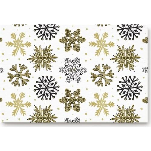 Snowflake Merry Christmas Bath Rugs Christmas Doormat Non-Slip Door Mat Carpet Bathroom Accessories Customizable