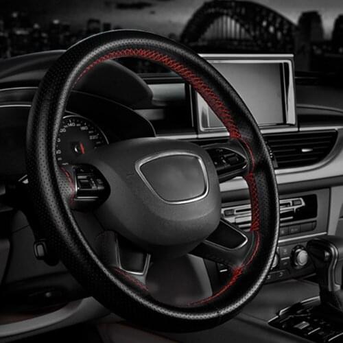 Car Steering Wheel DIY Knitting Hand-stitched with Needle and Thread Long Service Life Breathable Steering Cover Modeling