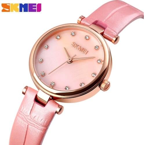 Skmei Ladies Watch With Leather Strap