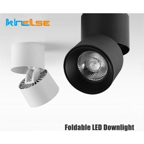 LED Downlight 7W/10W/15W Foldable Adjustable Ceiling Lamp Surface Mounted Aluminum Spot Light For Living Room Kitchen Lighting