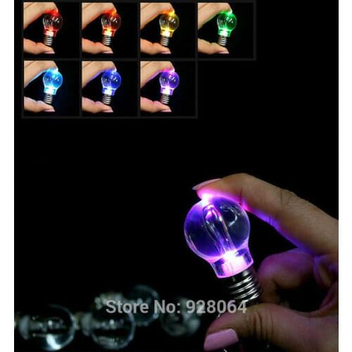 1pcs luminous toys/colorful light bulb key ring Colorful flash key chain/alien/baby toys for children toy best gift