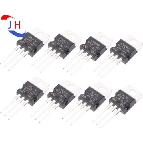 5PCS Three-Terminal Regulator Transistor IC Three feet L7805CV/L7806CV/7808CV/7809CV/7812CV/7815CV/7818CV/7824CV TO-220
