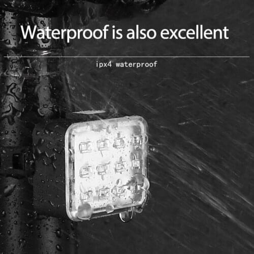 Bike Colorful Light Rear Lamp Bicycle Rack Tail Safety Caution Warning Reflector Pannier Rear Reflector MTB Back Taillights