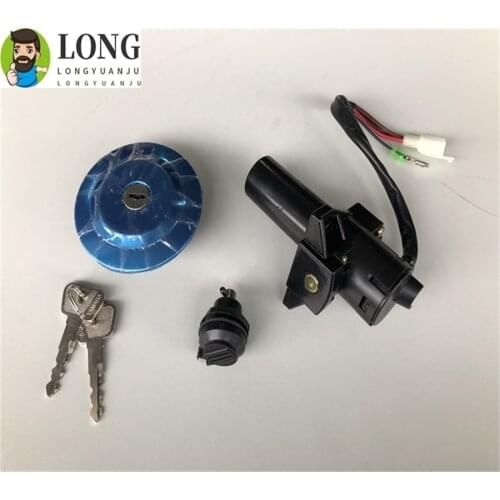 Motorcycle Scooter Ignition Switch Lock Fuel Gas Cap Lock Key Set For Yamaha YBR 125 YB 125 YB125 YBR125 2002-2013